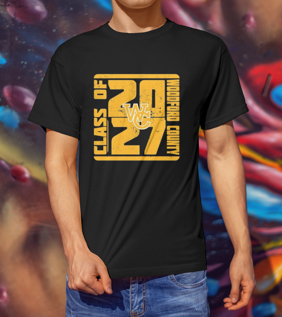 Distressed WC Class Of 2027 Woodford County T-Shirt