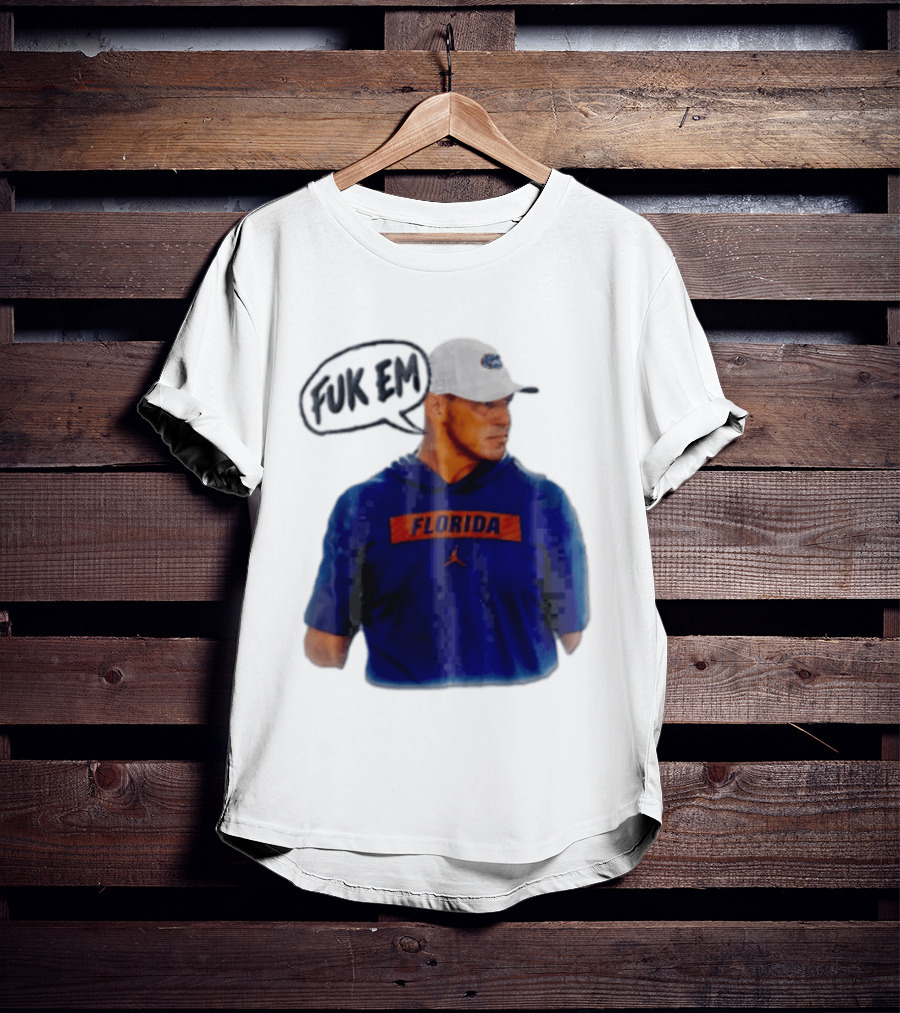 FLORIDA Coach Billy Napier Fuk Em Speech Bubble T-Shirt