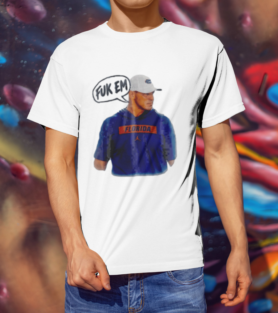 FLORIDA Coach Billy Napier Fuk Em Speech Bubble T-Shirt