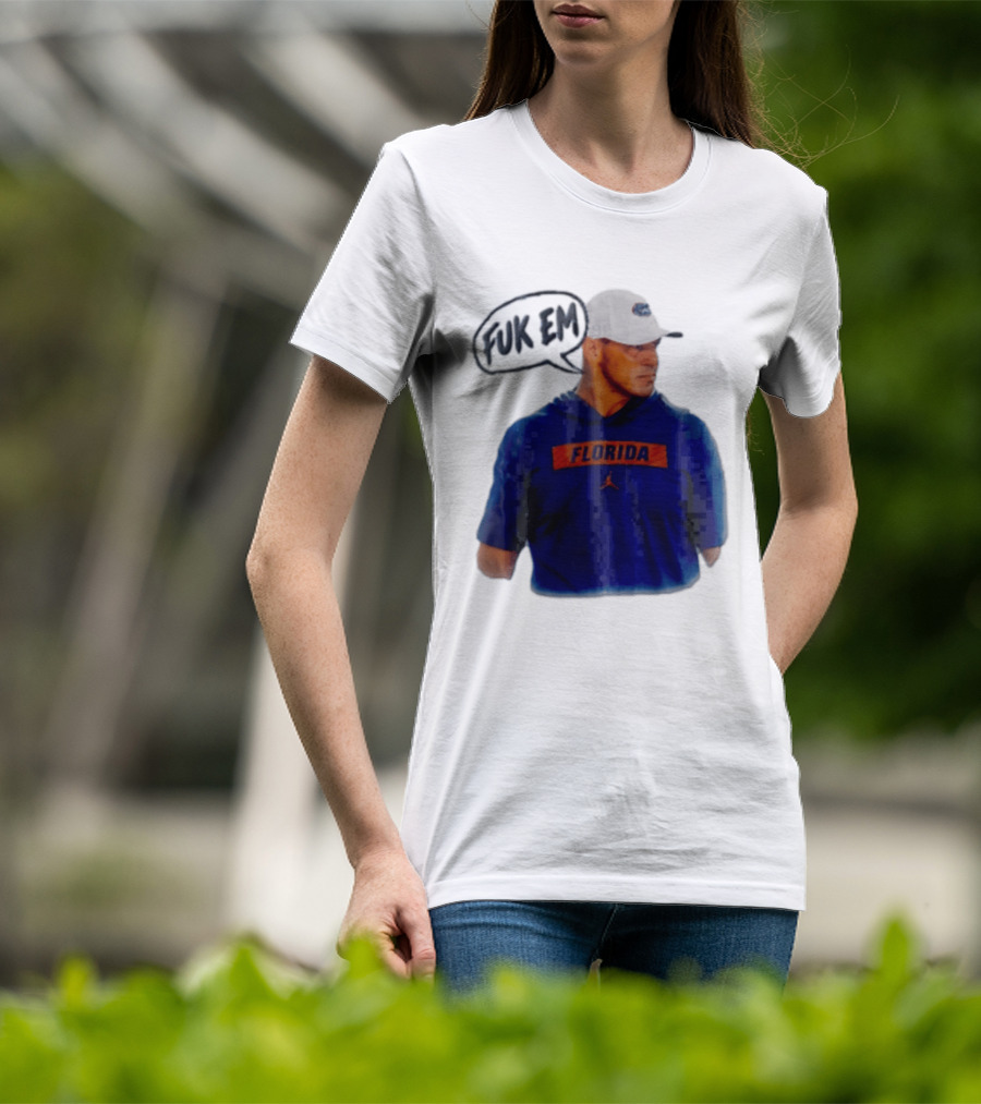 FLORIDA Coach Billy Napier Fuk Em Speech Bubble T-Shirt