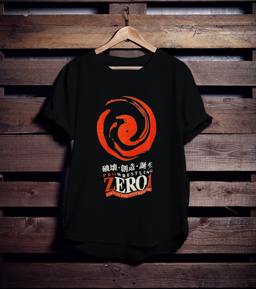 Pro Wrestling Zero1 Lock On The Future's One Breaking Creativity Birth T-Shirt