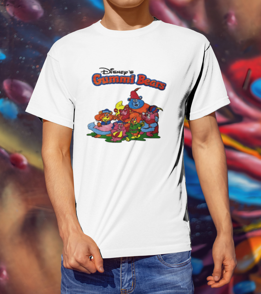 Disney's Gummi Bears 1985 Colorful Group Of Five Characters T-Shirt
