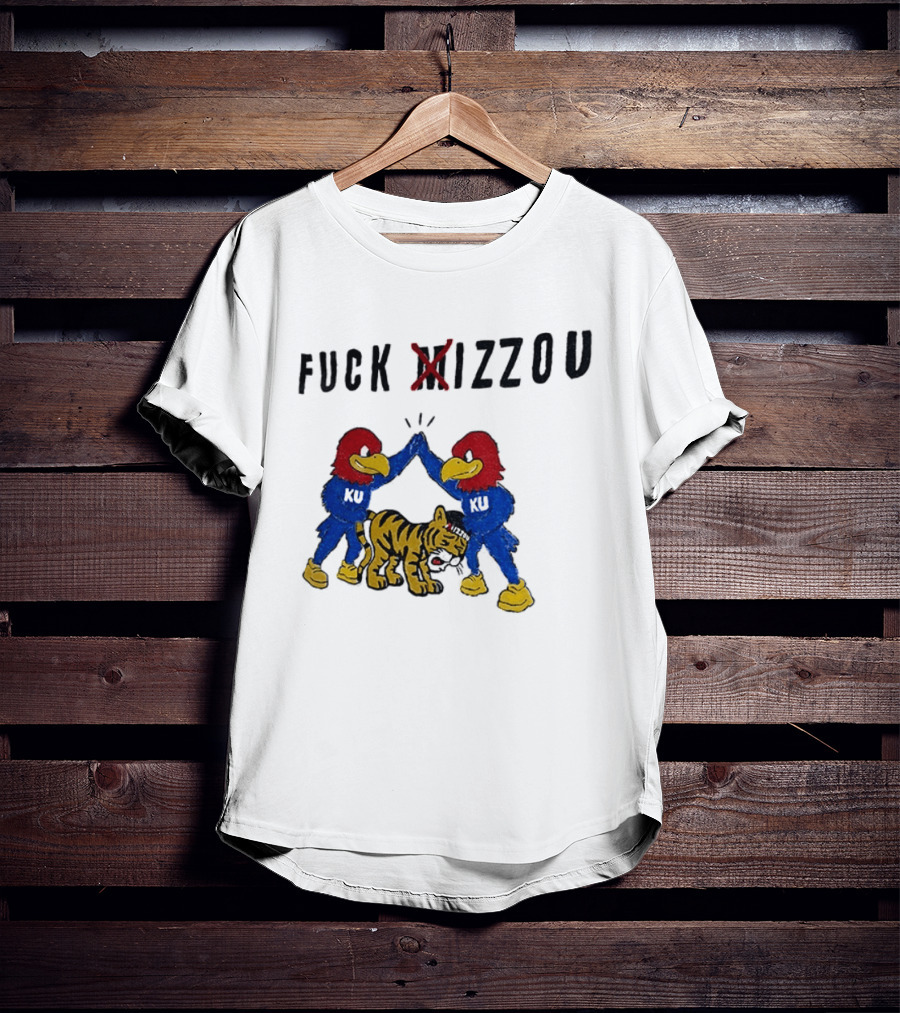 Fuck Mizzou KU Jayhawks Rivalry Missouri Tigers T-Shirt