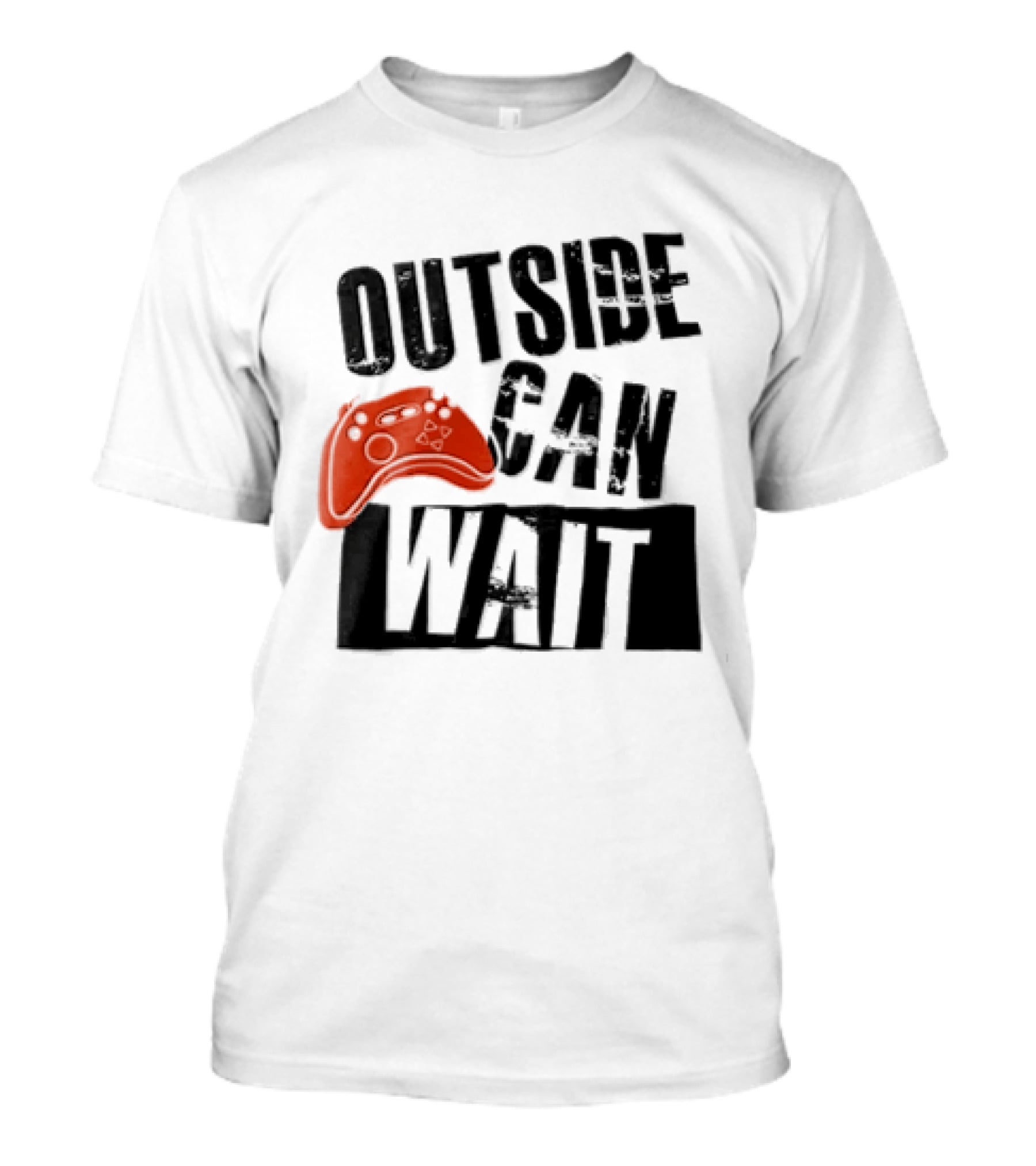 Outside Can Wait Video Game Controller T-Shirt