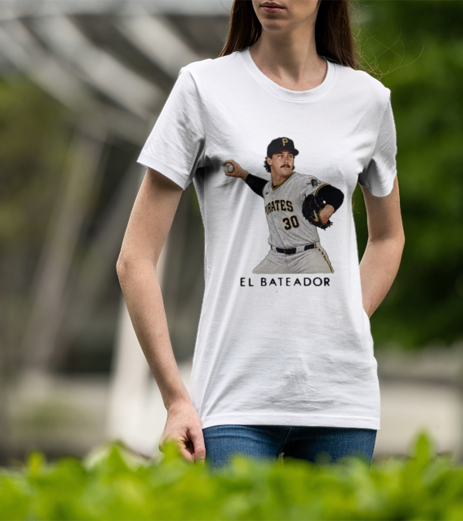 Pittsburgh Pirates Paul Skenes El Bateador Pitcher 30 MLB Baseball T-Shirt