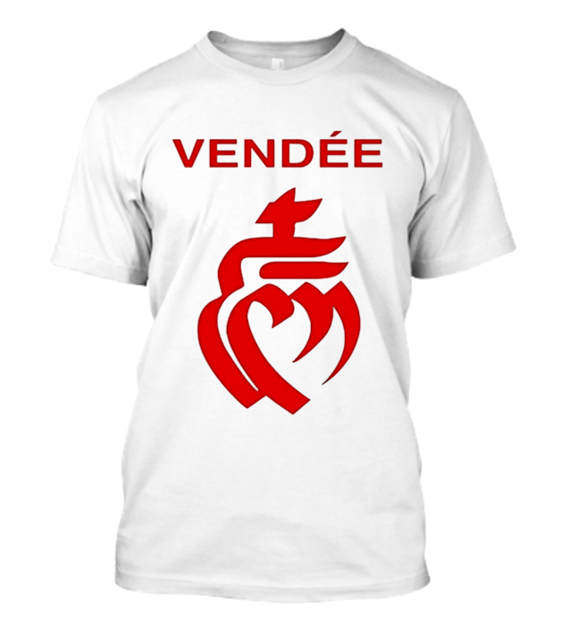 Vendée Sacred Heart Emblem France T-Shirt