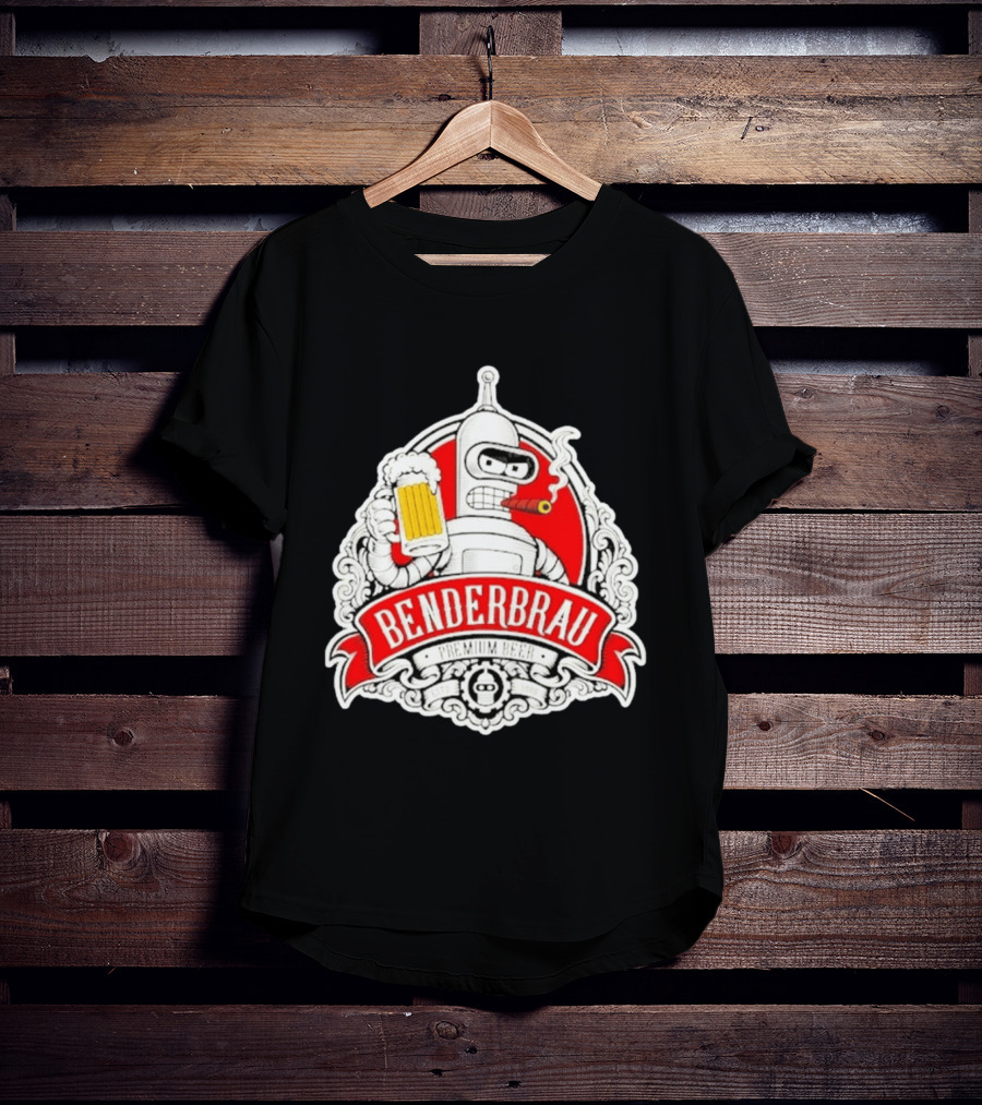 Benderbrau Premium Beer Futurama Bender T-Shirt