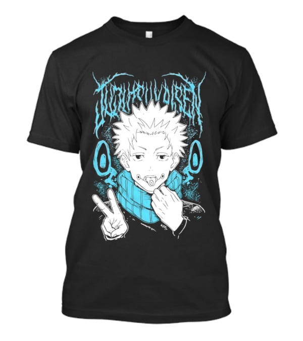 Jujutsu Kaisen Yuji Itadori Anime Manga Peace Sign T-Shirt