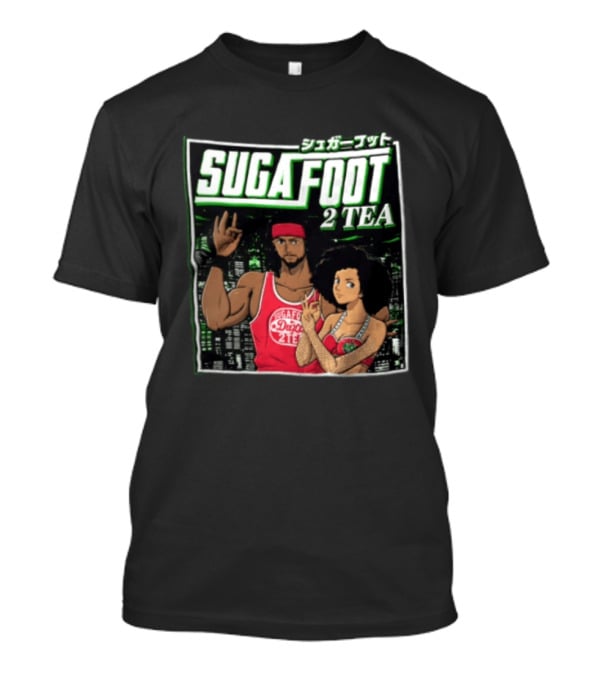 Sugafoot 2 TEA Anime Duga Man With Dreadlocks Woman With Afro T-Shirt