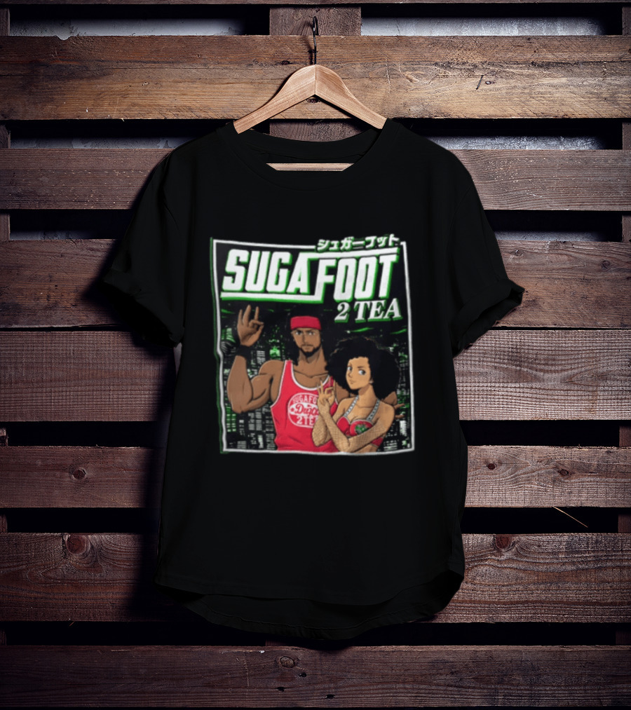 Sugafoot 2 TEA Anime Duga Man With Dreadlocks Woman With Afro T-Shirt