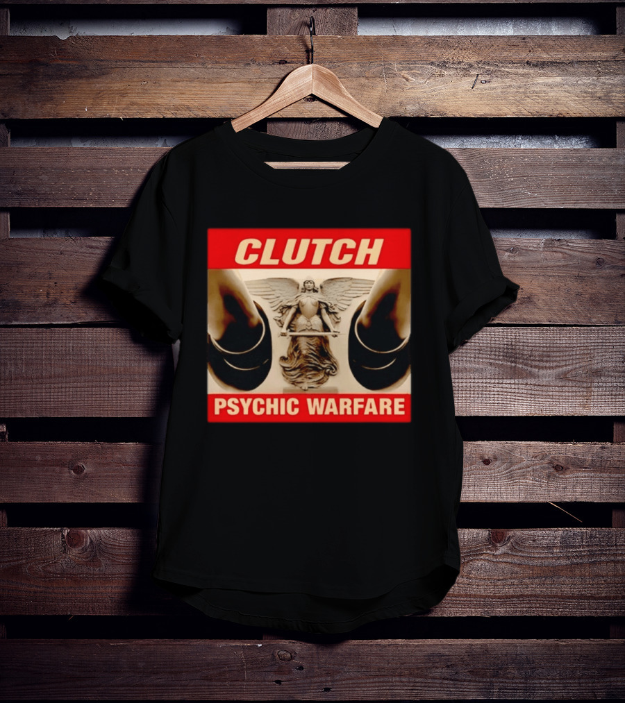 Clutch Psychic Warfare Angel Hard Rock Music T-Shirt
