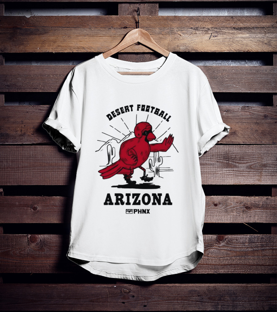 Arizona Desert Football PHNX Bird Cactus Sports T-Shirt