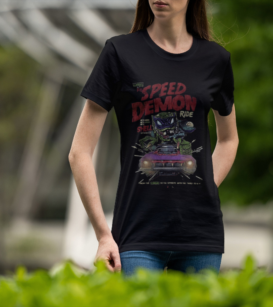 Welcome To The Speed Demon Ride Shell Daredevil Thrills T-Shirt