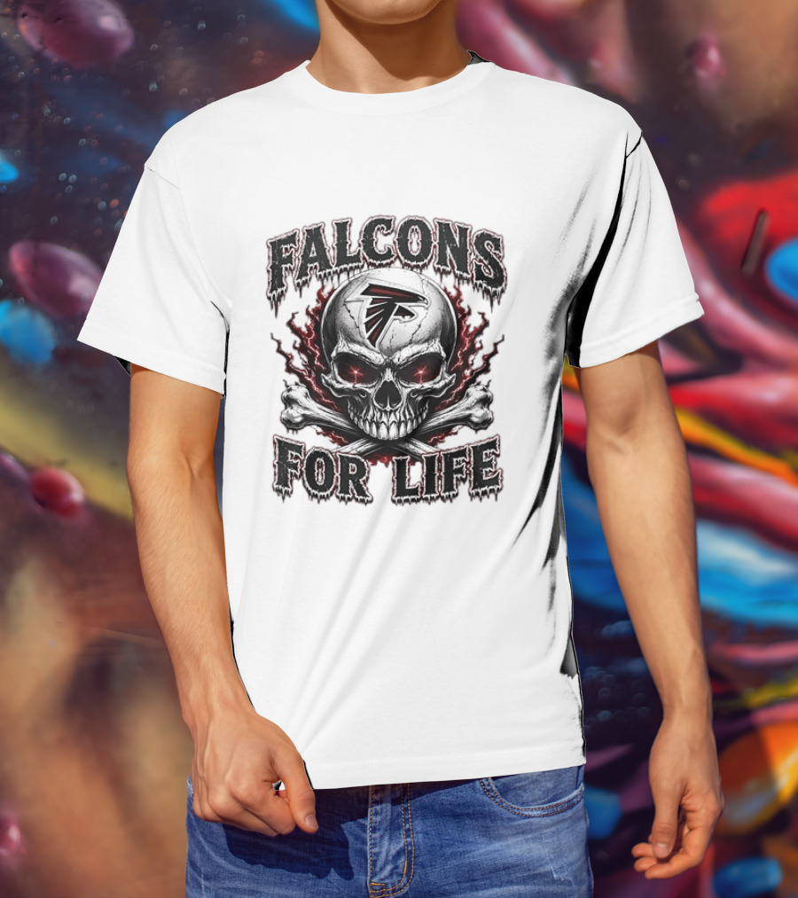 Falcons For Life Skull X Atlanta T-Shirt