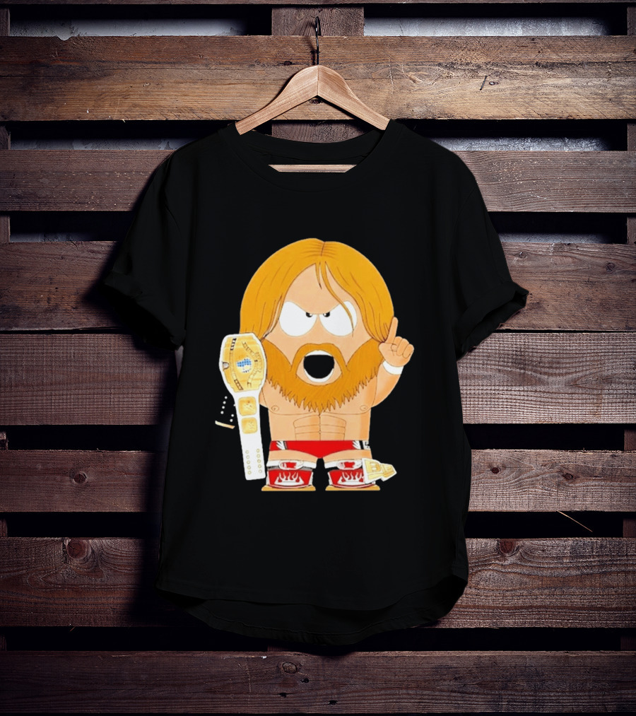 Daniel Bryan Parody Cartoon WWE Champion Belt T-Shirt