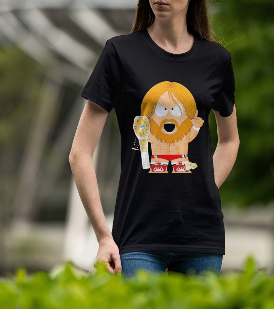 Daniel Bryan Parody Cartoon WWE Champion Belt T-Shirt