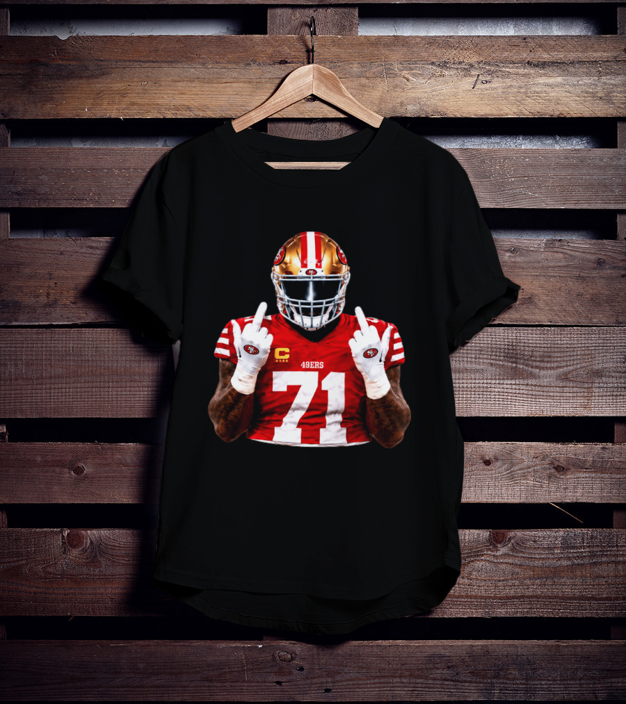 Trent Williams San Francisco 49ers 71 Middle Finger Gesture NFL T-Shirt