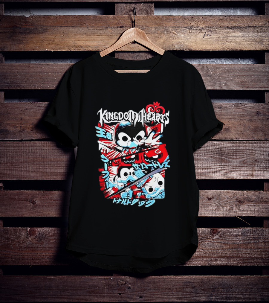 Kingdom Hearts Mickey Mouse Goofy Donald Duck Manga T-Shirt