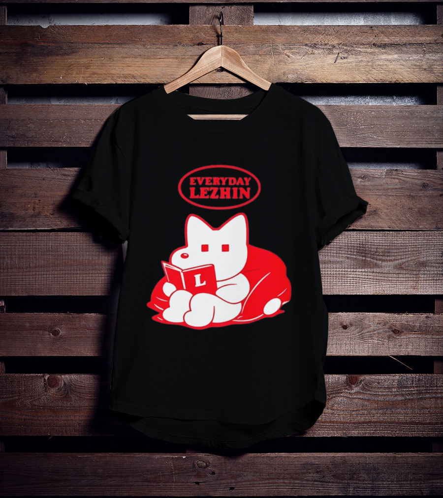 Everyday Lezhin Reading Webtoon Relaxing Cartoon Character With Book T-Shirt