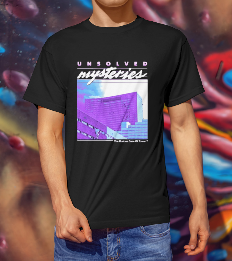 Unsolved Mysteries The Curious Case Of Tower 7 Retro Building T-Shirt