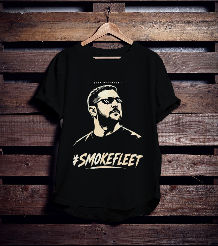 Vova Defender Smokefleet Thug Life Pixelated Sunglasses T-Shirt