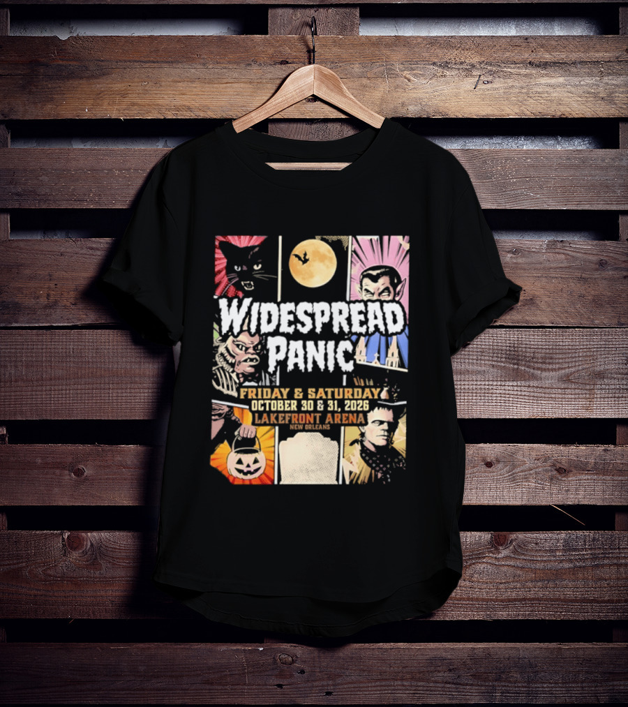 Widespread Panic Halloween Weekend October 30 & 31 2026 Lakefront Arena Event T-Shirt