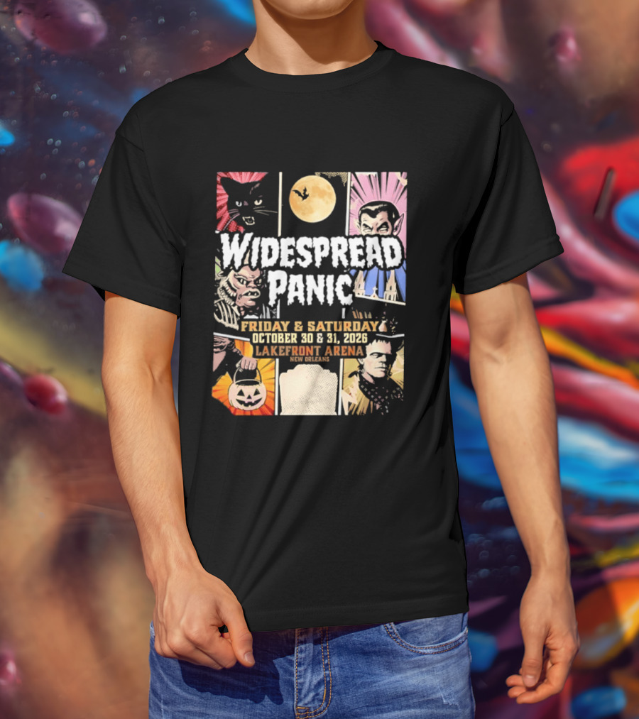 Widespread Panic Halloween Weekend October 30 & 31 2026 Lakefront Arena Event T-Shirt