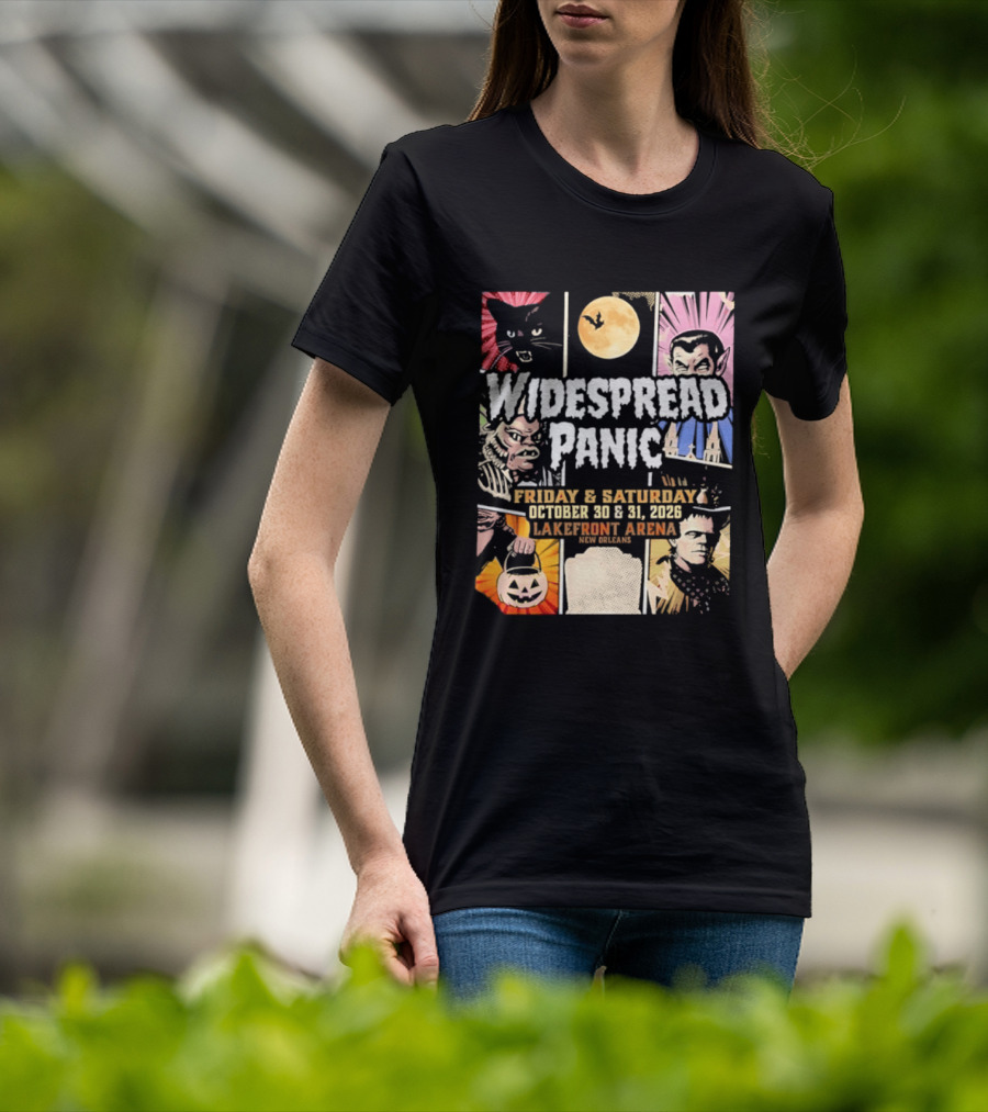 Widespread Panic Halloween Weekend October 30 & 31 2026 Lakefront Arena Event T-Shirt