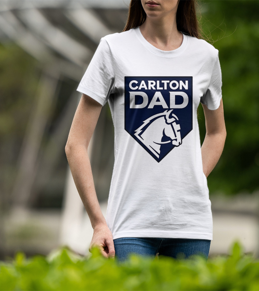 Carlton Dad AFL Father Football Club Horse T-Shirt