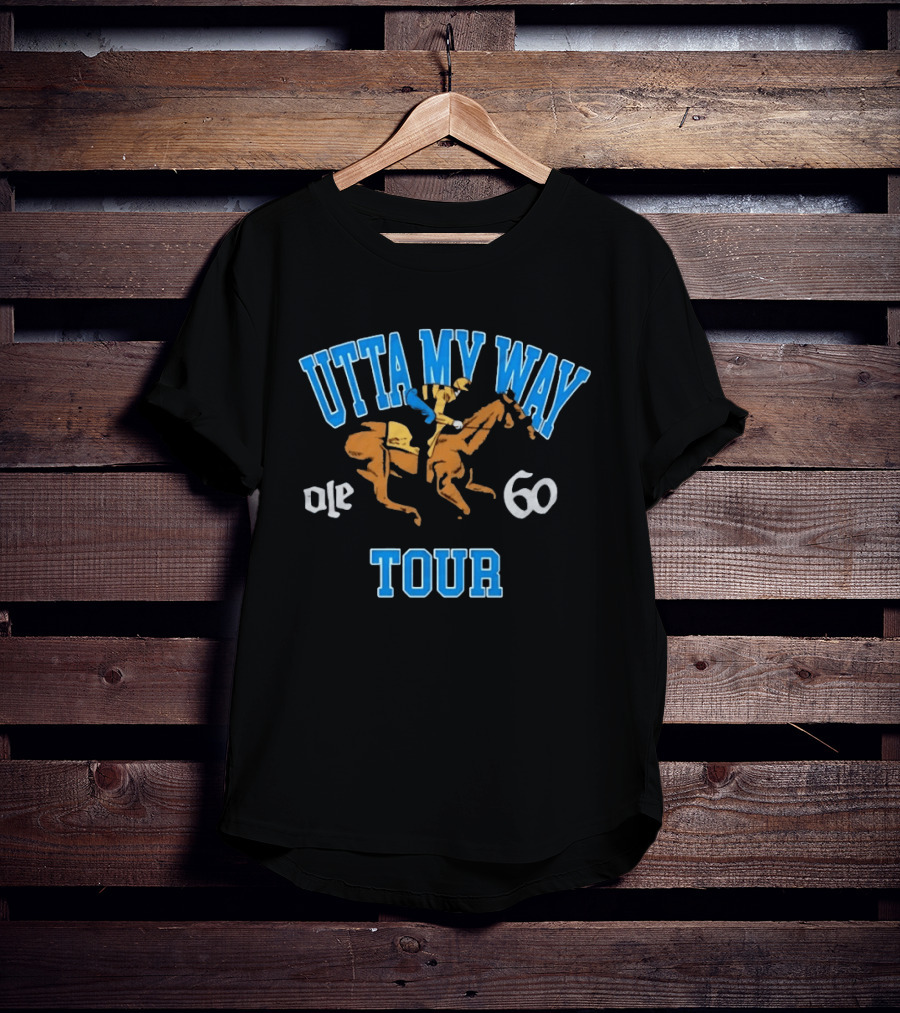 UTTA MY WAY Ole 60 Tour Horse Racing Jockey T-Shirt