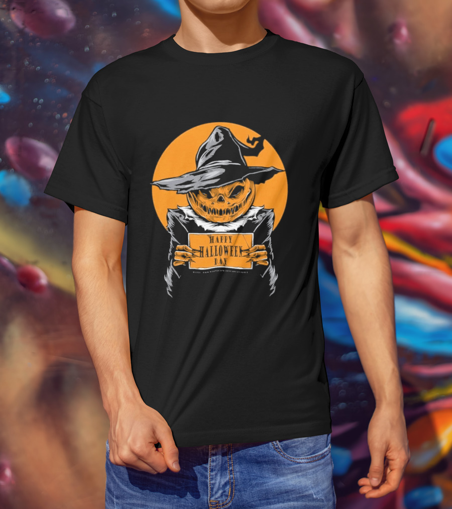 Halloween Pumpkin Witch Vintage Horror Comic Book T-Shirt