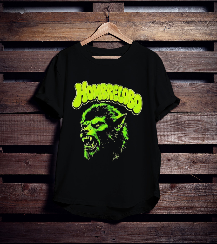 Hombrelobo Werewolf Neon Green Horror T-Shirt