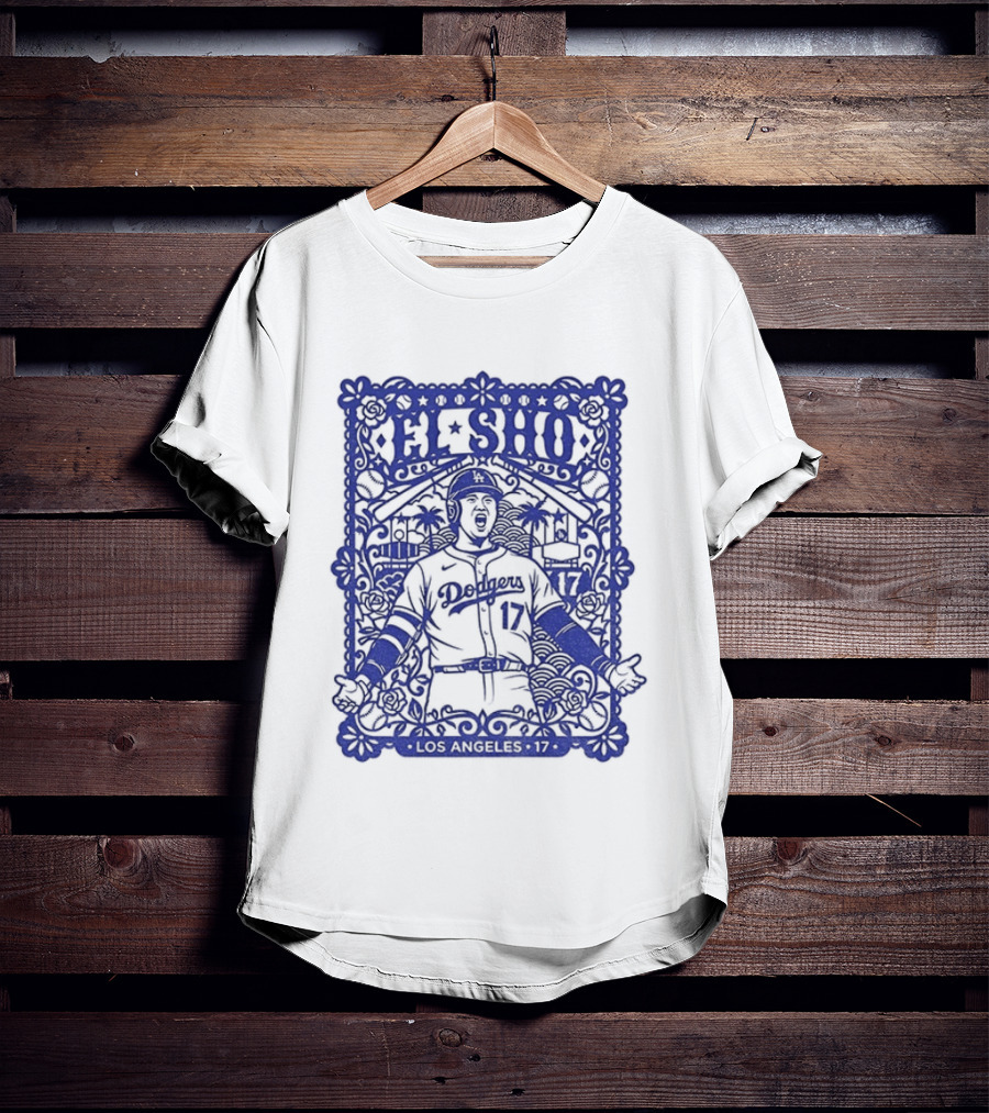 Shohei Ohtani El Sho Papel Picado Los Angeles Baseball T-Shirt