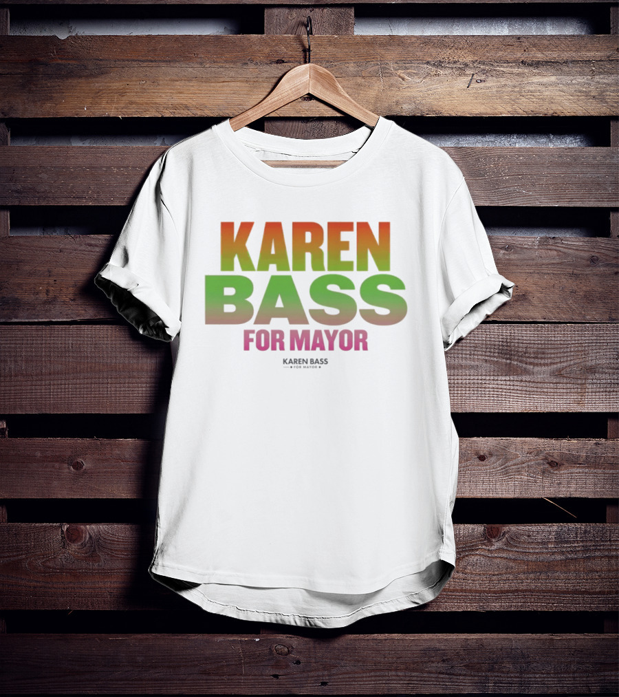 Karen Bass For Mayor LA Politics Election Gradient T-Shirt