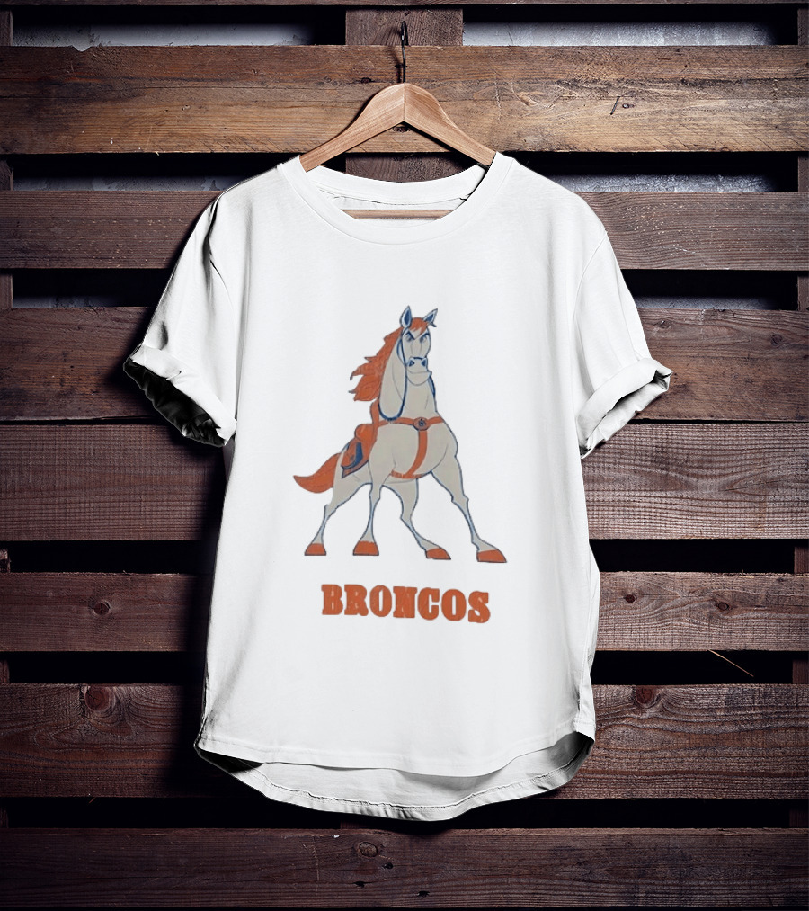 Maximus Broncos Football Horse Denver Broncos T-Shirt