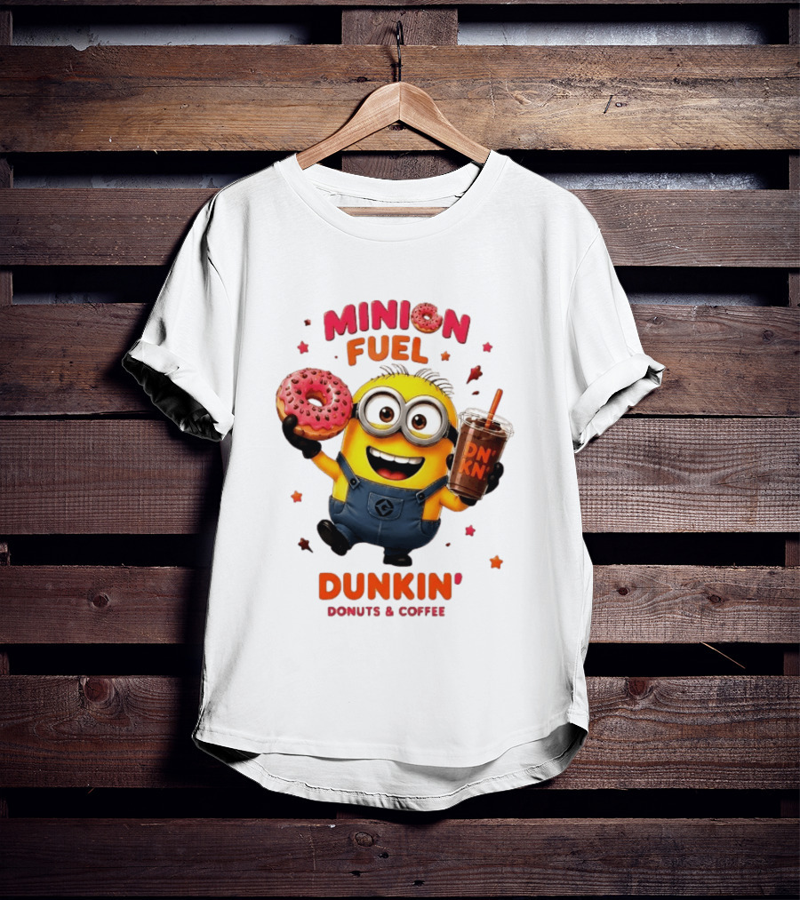 Minion Fuel Dunkin' Donuts Coffee Minions Donut Drink T-Shirt