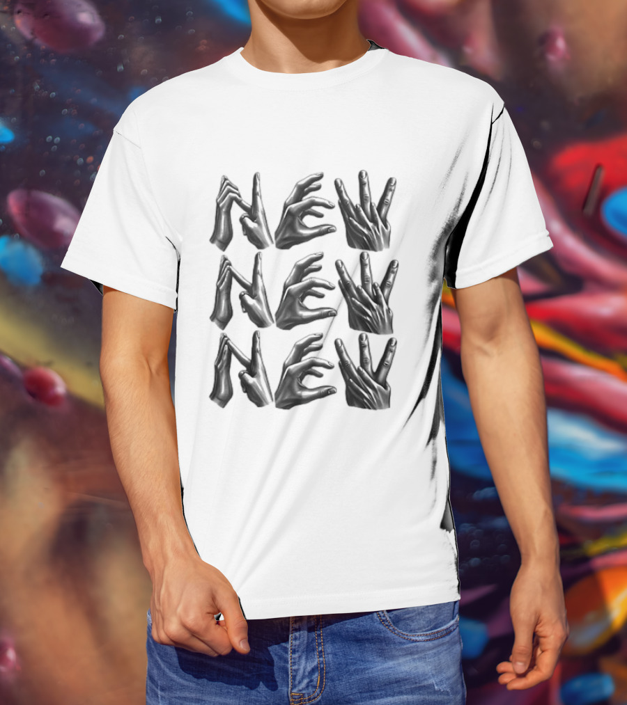 New Hand Sign Finger Spelling 3D Gesture Language T-Shirt