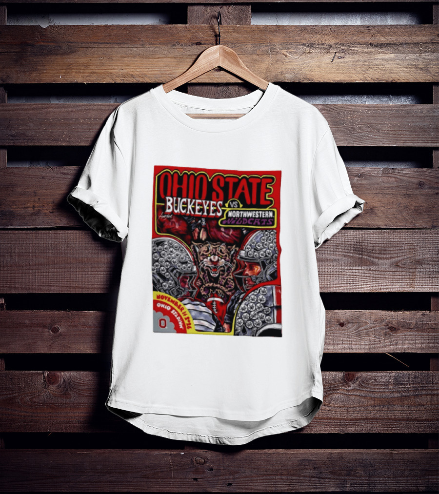 Ohio State Buckeyes Vs Northwestern Wildcats 2026 November Rivalry Ohio Stadium T-Shirt