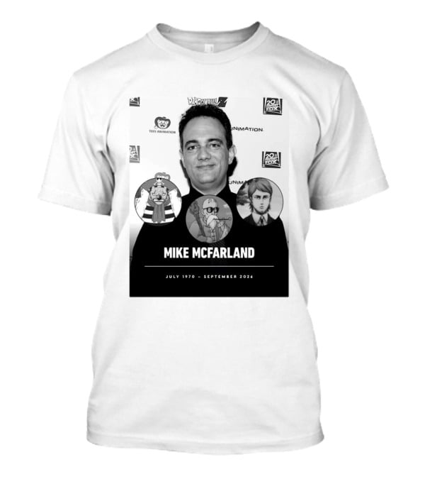 Mike McFarland July 1970 September 2026 Dragon Ball One Piece Attack On Titan Funimation Toei Animation Memorial T-Shirt