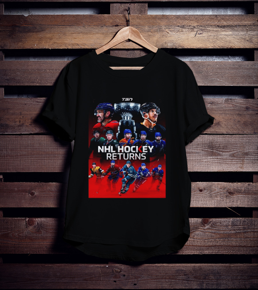 TSN NHL Hockey Returns 2026 2027 Featuring Star Players And Stanley Cup T-Shirt
