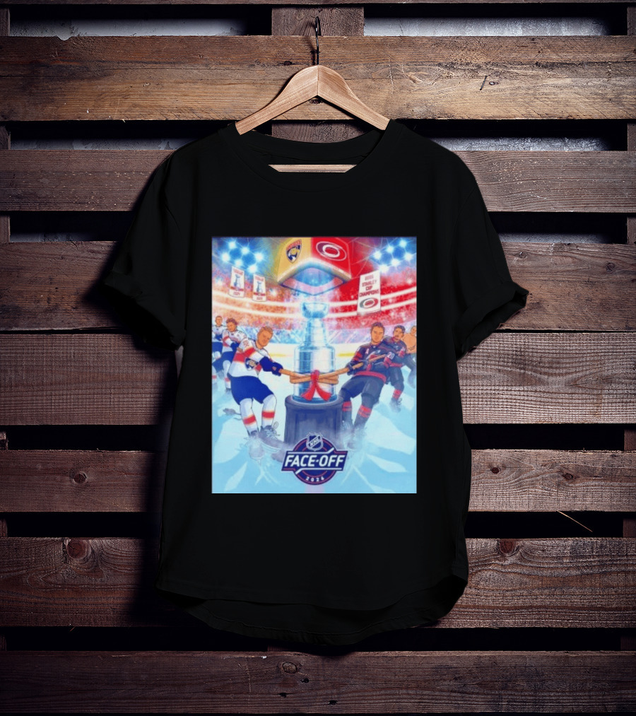 NHL Face Off 2026 Stanley Cup Florida Panthers Vs Carolina Hurricanes Ice Hockey Showdown T-Shirt