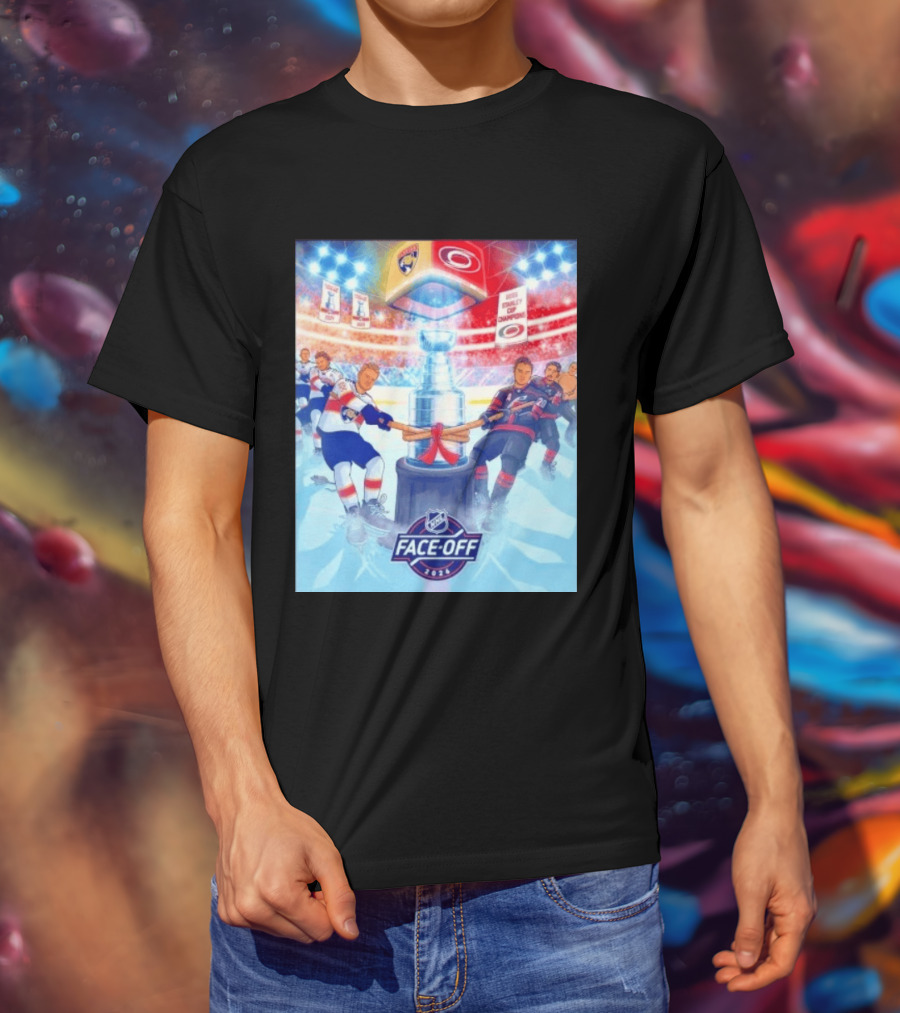 NHL Face Off 2026 Stanley Cup Florida Panthers Vs Carolina Hurricanes Ice Hockey Showdown T-Shirt