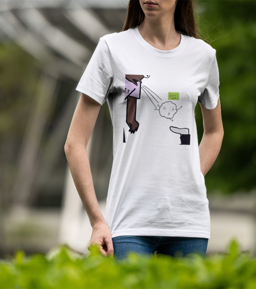 A'ja Wilson Pregame Gum Out Of Her Mouth Cartoon Style Humor T-Shirt