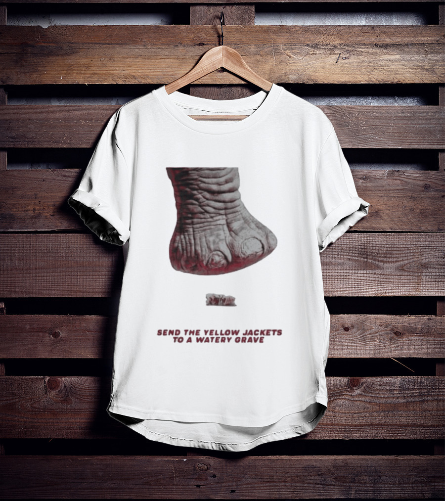 Alabama Hockey Vs Georgia Tech Send The Yellow Jackets To A Watery Grave Vintage Monster Foot T-Shirt