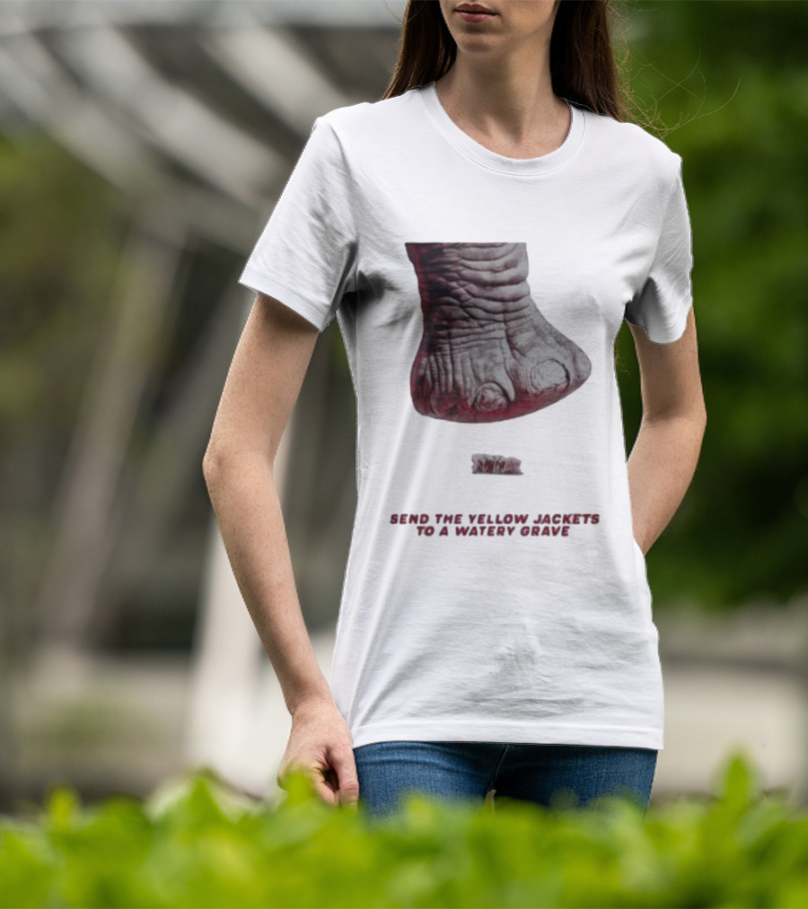 Alabama Hockey Vs Georgia Tech Send The Yellow Jackets To A Watery Grave Vintage Monster Foot T-Shirt