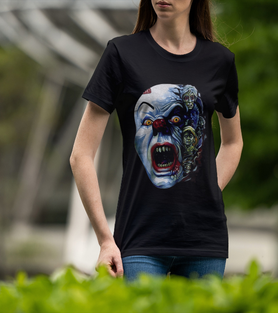 Pennywise The Dancing Clown Stephen King's IT Horror Nightmare Faces T-Shirt