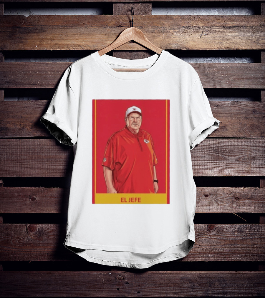 Andy Reid El Jefe Kansas City Chiefs Coach Red Chiefs T-Shirt