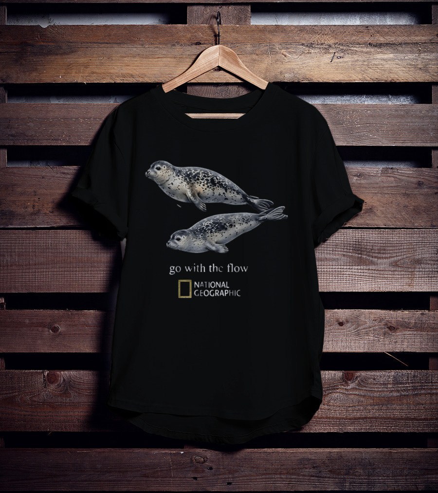 Seal Go With The Flow National Geographic Wildlife Conservation Collaboration T-Shirt