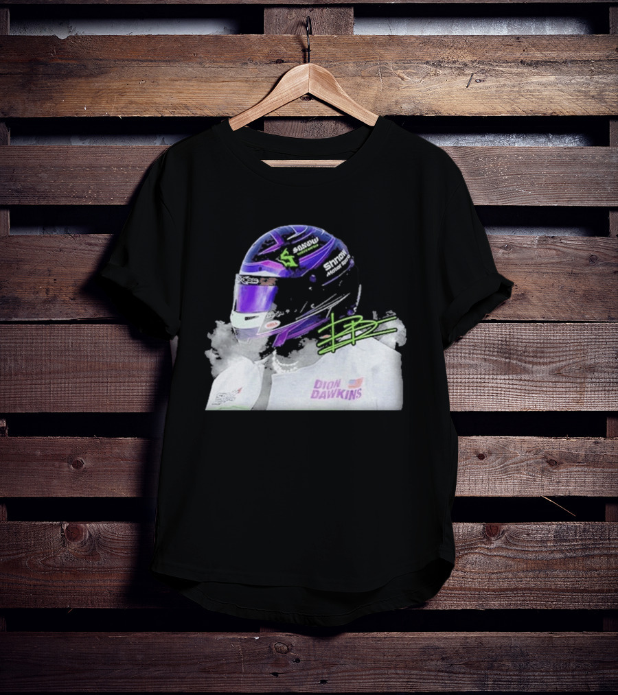 Soul Motorsports Dion Dawkins Racing Helmet Signature T-Shirt