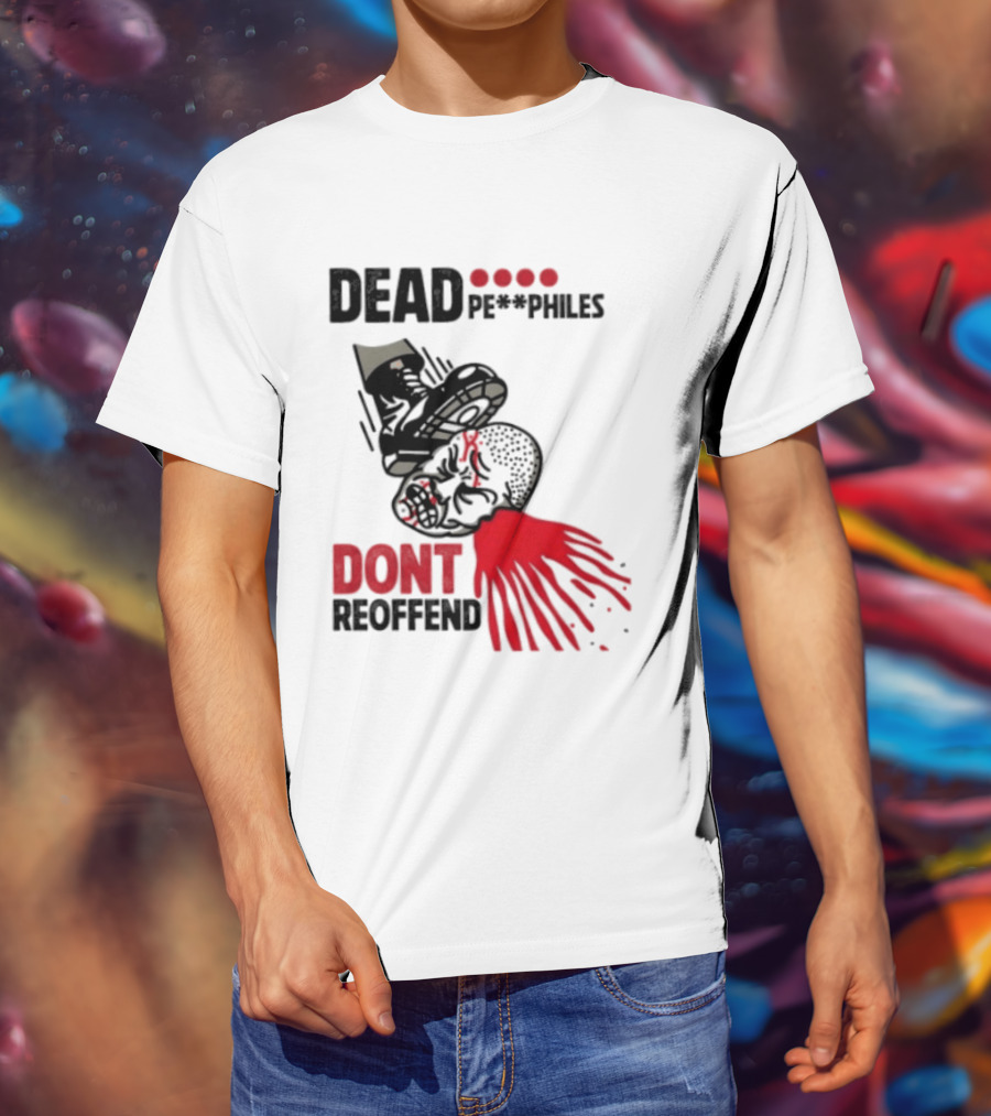 Dead Pedophiles Vigilante Justice Graphic Don't Reoffend T-Shirt